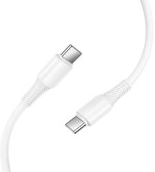 hoco. USB-C adatkábel, töltőkábel, USB-C - USB-C (USB Type-C), fehér, 60W 1m, Hoco X120 (X120)