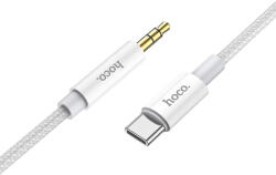 hoco. Audio kábel, aux kábel, Type-C - jack 3, 5mm, fehér, Hoco UPA19