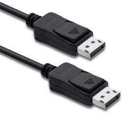 Qoltec DisplayPort 1.1 kábel, DisplayPort dugó-DisplayPort dugó, 4K, 1 m (50452)