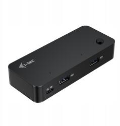I-Tec Aktív Kvm kapcsoló i-Tec 2x Usb-c 2x Usb-a 3.0 (CAKVMHUB2A2C)