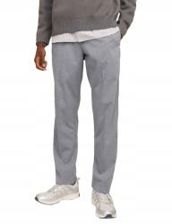JACK & JONES Jackjones Elegáns Egyenes Szárú Nadrág Szürke Színben L N1A (12268303)