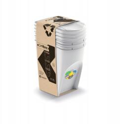 Prosperplast 3 db Sortibox szemeteskuka készlet, hamuszürke, 3x35L űrtartalom (IKWB35S3-427C)