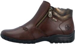 RIEKER Ghete dama, Rieker, L4655-27-Maro, casual, piele naturala, impermeabile, imblanite, cu talpa joasa, maro (Marime: 41)