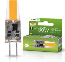 Lumileds Kapszula LED izzó G4 3W = 30W 360lm 3000K meleg fehér, 360°, 12V FILAMENT LUMILED (LUMLEDA0103)