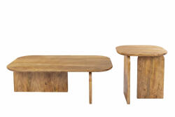 Invicta interior Set de 2 masute de cafea GATSBY 100 cm 45 cm din lemn de mango maro (47891) Masa de cafea