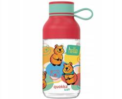 QUOKKA Kids Ice, Műanyag palack Happy Loop hurokkal, 430ml, 40155 (40155)