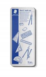 STAEDTLER Rajzkészlet körző, vonalzók, radír, hegyező, Staedtler 557 10 (557 10)