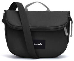 Pacsafe Lopásgátló táska Pacsafe fedéllel Go Saddle Crossbody jet black (PGO35140130)