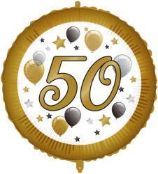 Procos Happy Birthday 50 Milestone fólia lufi 46 cm PNN98021 (PNN98021)