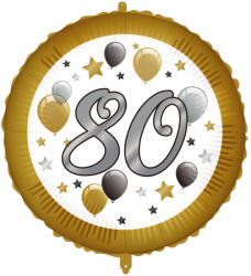Procos Happy Birthday 80 Milestone fólia lufi 46 cm PNN98024 (PNN98024)
