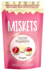MISKETS fehércsokoládéba bevont málna 80g