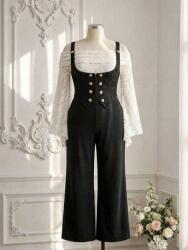 Shein Fekete Overál Gombokkal Nkd S06__48