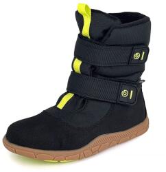 Bugga ghete de iarnă barefoot pentru băieți cu membrană VIKI Black B00212-10 - 24
