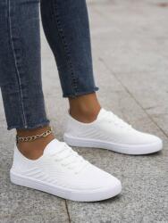 Shein Fehér Fűzött Tornacipő PK01__37, 5