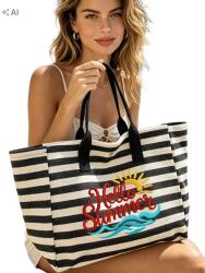 Shein Csíkos Strandtáska S07__26, 5X30, 5