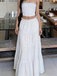 Shein Fehér Maxi Szoknya S09__M