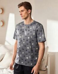 Shein Pizsama Blúz Pxm Mintás B20__L