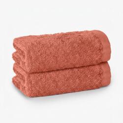 decoDoma Set de 2 prosoape din frotir FRESH SILVADUR teracotă 50 x 100 cm Prosop