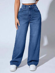 Shein Sötétkék Farmer Nadrág 0SX S06__M