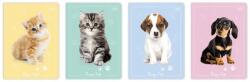 Interdruk A5-ös füzet, 32 lapos, kockás, Uv lakkozott Puppy Sign mintával (10 darabos csomag) (5902277317100)