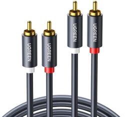 UGREEN 2RCA (Cinch) 2RCA (Cinch) kábel Ugreen 1, 5m (fekete) (10517)