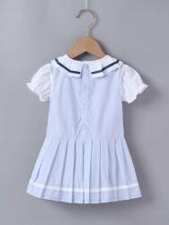 Shein Kék Rövid Ujjú Ruha H4I B20__68