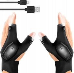  Led Kesztyűk Usb Zseblámpa Kesztyűk Led Világító Usb Tölthető Kesztyűk (fgfh-64fg)