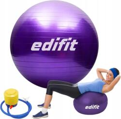 edifit Gimnasztikai labda pilates jóga fitnesz gyakorlatokhoz pumpa 75cm (Piłka do ćwiczeń FitBall 55 cm - Niebieska)
