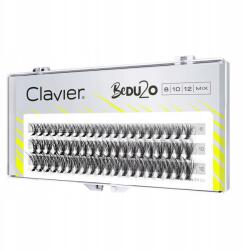 Clavier BeDU2O Double Volume Műszempilla tincsek, Mix 8-10-12mm