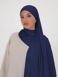 Shein Sötétkék Hidzsáb Sál L4Q S07__170X60