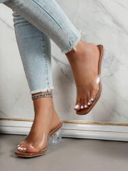 Shein Színtelen Magassarkú Flip-flop Papucs S06__39