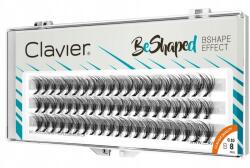 Clavier Beshaped selyem műszempilla tincsek, B ív, 10D, 8 mm