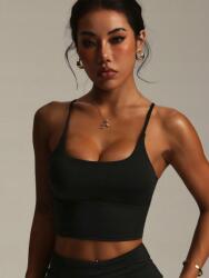 Shein Fekete Sport Felső S06__M (st25071963741741276)