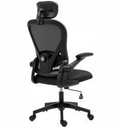 HomCom Forgószék Homcom fekete Iroda, Otthon, Lakás. Ergonómia És Kényelem (921-796V01BK)