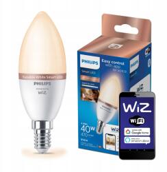Philips Led izzó E14 C37 4, 9W 40W 470lm 2700-6500K Smart WiFi Philips WiZ (8719514372382)