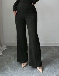 Shein Fekete Egyenes Szárú Nadrág Odu S06__L