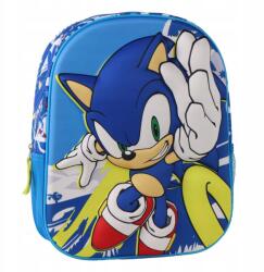  3D gyerek iskolatáska Sonic Kék 25 x 30 x 12 cm domború New 2 (JACEP2100006566)