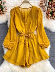 Shein Hosszú Ujjú Overál V Neck PK01__M