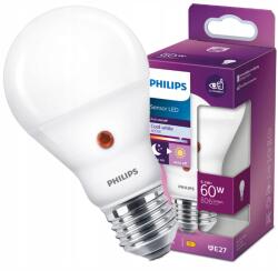 Philips Led izzó E27 A60 6.5W 60W 4000K Semleges Szürkület Érzékelő Philips (64235235)