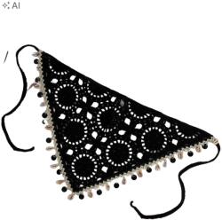 Shein Fekete Sál Díszítéssel S07