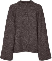 VERO MODA Pulover Awnovah O-Neck 10318899 19-1109 TCX chocolate torte
