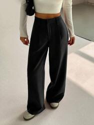 Shein Fekete Egyenes Szárú Nadrág S06__XS (sz2501036250303898)