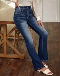 Shein Sötétkék Farmer Nadrág RR3 B20__W30/L