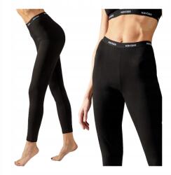 Naviale Női magas derekú pamut leggings fekete vékony Naviale Xs (legginsy sportowe damskie)