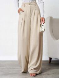 Shein Bézs Elegáns Nadrág S06__S