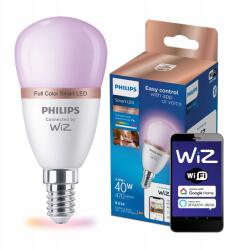 Philips Led izzó E14 4, 9W 40W Rgb Intelligens Smart WiFi WiZ alkalmazás Philips (8719514437333)