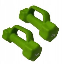 SPARTAN Neoprén súlyzók Hatszögletű 2x2 kg Fitness súlyzók Aerobik Mozgás (Spa_1694)