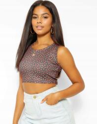 Boohoo Fekete Virágmintás Felső 5DU B20__XL