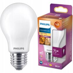 Philips Led izzó E27 A60 7, 2W 75W 1055lm Meleg fényerőszabályozható Filament Philips (9290030113)