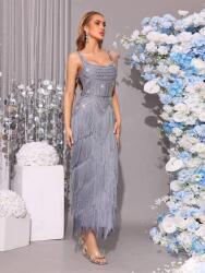  Modphy Kék Maxi Ruha Rojtokkal S09__L